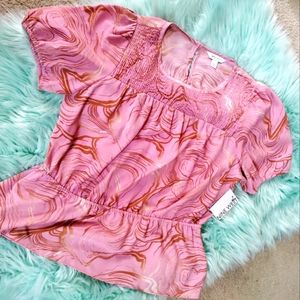 Nine West Blouse, XL Pink